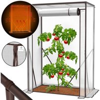 Kesser - Premium Tomatengewächshaus Foliengewächshaus Gewächshaus klein Tomatenhaus Treibhaus mit Tür zum Aufrollen Frühbeet Transparent / 100 x 50 x von KESSER