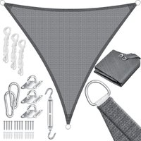 Sonnensegel Sonnenschutz Windschutz hdpe Gewebe wasserabweisend & windabweisend 5-Fach quer vernäht robust & stabil Schattenspender Dreieck / Grau / Sonnensegel Sonnenschutz Windschutz hdpe Gewebe wasserabweisend & windabweisend 5-Fach quer vernäht robust & stabil Schattenspender Dreieck / Grau / von KESSER