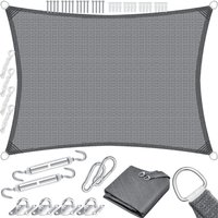 Sonnensegel Sonnenschutz Windschutz hdpe Gewebe wasserabweisend & windabweisend 5-Fach quer vernäht robust & stabil Schattenspender Rechteck / Grau / Sonnensegel Sonnenschutz Windschutz hdpe Gewebe wasserabweisend & windabweisend 5-Fach quer vernäht robust & stabil Schattenspender Rechteck / Grau / von KESSER