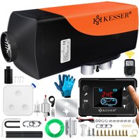 Standheizung 5 & 8KW für Diesel Diesel-Heizung mit LCD-Display und Fernbedienung Lufterhitzer mit Schalldämpfer für Auto pkw lkw Wohnmobil Schwarz / Standheizung 5 & 8KW für Diesel Diesel-Heizung mit LCD-Display und Fernbedienung Lufterhitzer mit Schalldämpfer für Auto pkw lkw Wohnmobil Schwarz / von KESSER