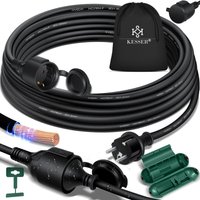 Kesser - Verlängerungskabel mit Schutzkappe Outdoor - für Innenbereich Außenbereich - Verlängerung Stromkabel – 230 v IP44 - mit Schuko Stecker von KESSER