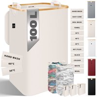 Wäschekorb mit Deckel faltbar Wäschebox Wäschetruhe Wäschetonne Wäschesammler mit herausnehmbaren Wäschesäcke Laundry Baskets Wäschesortierer Beige / Wäschekorb mit Deckel faltbar Wäschebox Wäschetruhe Wäschetonne Wäschesammler mit herausnehmbaren Wäschesäcke Laundry Baskets Wäschesortierer Beige / von KESSER
