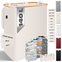Wäschekorb mit Deckel faltbar Wäschebox Wäschetruhe Wäschetonne Wäschesammler mit herausnehmbaren Wäschesäcke Laundry Baskets Wäschesortierer Beige / Wäschekorb mit Deckel faltbar Wäschebox Wäschetruhe Wäschetonne Wäschesammler mit herausnehmbaren Wäschesäcke Laundry Baskets Wäschesortierer Beige / von KESSER