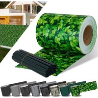 Kesser - pvc Sichtschutzstreifen Sichtschutz Rolle Doppelstabmatten Zaun Blickdicht Wetterfest und Windschutz Zaunfolie Sichtschutz Garten 70 m / von KESSER