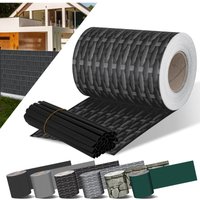 Kesser - pvc Sichtschutzstreifen Sichtschutz Rolle Doppelstabmatten Zaun Blickdicht Wetterfest und Windschutz Zaunfolie Sichtschutz Garten 70 m / von KESSER