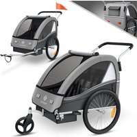 Kesser - Kinderanhänger Fahrradanhänger Sport-RX 2 in 1 Joggerfunktion Kinderfahrradanhänger + 5-Punkt Sicherheitsgurt 360°-Vorderrad Jogger Buggy von KESSER