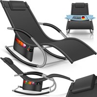 Sonnenliege Relaxliege Schwungliege Gartenliege Gartenstuhl Klappstuhl faltbar Liegestuhl Schaukelsessel ergonomische Relaxsessel Anthrazit - Kesser von KESSER