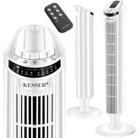 Kesser - Turmventilator fernbedienung Ventilator led Display Standventilator Klimaanlage Weiß von KESSER