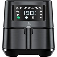 Xxl 5.5 Liter Heißluftfritteuse Edelstahl inkl.Brotbackkorb 1700W Friteuse Fritteuse Airfryer Touch Display 8 Programmen ohne öl Schwarz - Kesser von KESSER