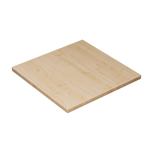 KESSLER PRO Spanplatte 25mm 50x50cm - Tischplatte für Möbelbau DIY - für Küche, Garage oder Werkstatt mit Verstärkten ABS-Kanten, Ahorn von KESSLER PRO