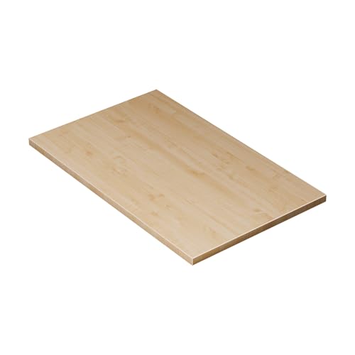 KESSLER PRO Spanplatte 25mm 80x50cm - Tischplatte für Möbelbau DIY - für Küche, Garage oder Werkstatt mit Verstärkten ABS-Kanten, Ahorn von KESSLER PRO