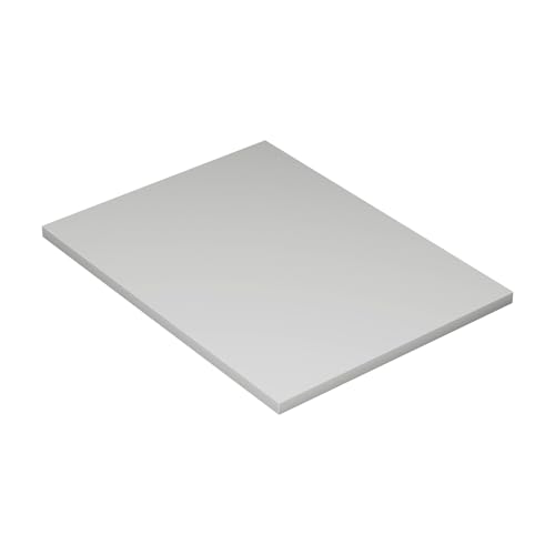 KESSLER PRO Spanplatte 28mm 80x60cm - Tischplatte für Möbelbau DIY - für Küche, Garage oder Werkstatt mit Verstärkten ABS-Kanten, Grau von KESSLER PRO