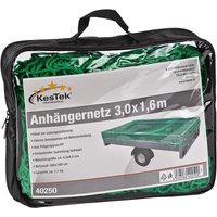 Kestek - Anhängernetz Gepäcknetz Abdecknetz 1,6 x 3 m grün zur Ladungssicherung von KESTEK
