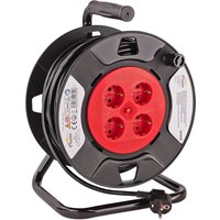 Kabeltrommel Kabelrolle 40 Meter 4-fach Steckdose H05VV-F 3G1,5mm² IP20 - Kestek von KESTEK