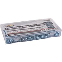 Kestek Kegelschmiernippel Schmiernippel Set 110 tlg. Sortimentskasten M6 M8 M10 von KESTEK