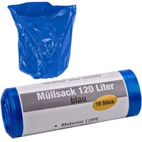 Kestek - Müllsack 120 Ltr. blau 10 Stück 40µm von KESTEK
