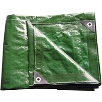 Kestek PE Abdeckplane 2x3m 210g/m² grün Gewebeplane UV-beständig wasserfest von KESTEK