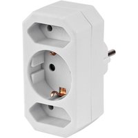 Steckdosenadapter 3-fach Zwischenstecker Dreifachstecker Schutzkontakt - Kestek Steckdosenadapter 3-fach Zwischenstecker Dreifachstecker Schutzkontakt - Kestek von KESTEK