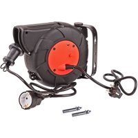 Kestek - Wand Kabeltrommel mit Automatik Kabelrolle Kabelbox H05VV-F 3G1,5mm² 10m von KESTEK