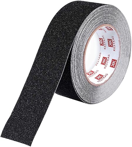 KESTKAS Antirutsch klebeband Antirutschband - Treppenstufen antirutsch - Antirutschband für innen und außen - Sicherheitsband (1, Schwarz, 10m) von KESTKAS