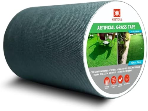 KESTKAS Kunstrasen Klebeband 15cm x 10m Selbstklebendes Fugenband für Kunstrasen -Teppich Band zum Verbinden von - Kunstrasen Outdoor - Kunstrasen Klebeband außen von KESTKAS