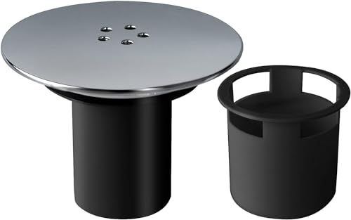 Duschabfluss Abdeckung, Abflussdeckel Dusche,Duschablauf für Viega Tempoplex Ablaufgarnitur, 90 mm/115 mm Duschabflussabdeckung,Duschstopfenabdeckung Chrom,geruchsverschluss dusche von KESTY