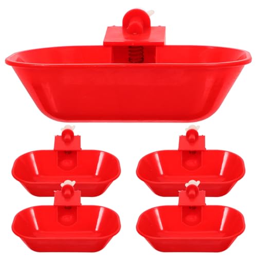 KESYOO 5 große automatische Hühner-Bewässerungsbecher, auslaufsicher, Geflügeltränke für Gänse, Tauben und Wachteln, fortschrittliches Anti-Leck-Design für mühelose Flüssigkeitszufuhr KESYOO 5 große automatische Hühner-Bewässerungsbecher, auslaufsicher, Geflügeltränke für Gänse, Tauben und Wachteln, fortschrittliches Anti-Leck-Design für mühelose Flüssigkeitszufuhr von KESYOO
