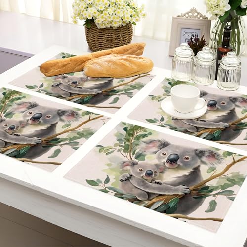 Zweig Platzsets 2er Set Koala Tischset Urlaub Dekor Platzsets Waschbar Platzdeckchen für Küche Tisch Dekoration Drinnen Urlaub Party Dekor 42x32cm braun Zweig Platzsets 2er Set Koala Tischset Urlaub Dekor Platzsets Waschbar Platzdeckchen für Küche Tisch Dekoration Drinnen Urlaub Party Dekor 42x32cm braun von KETAFOUND