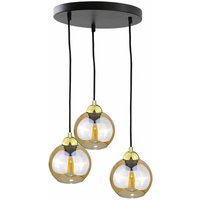 Keter Lighting - 1994 Ambre Cluster Pendelleuchte Gold, 30cm, 3x E27 von KETER LIGHTING