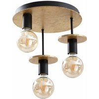 Keter Lighting - 418 Saturn Multi Arm Semi Flush Deckenleuchte Gold, 30cm, 3x E27 von KETER LIGHTING