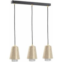 546 Molly Bar Pendelleuchte Kristall Gold, 60cm, 3x E27 - Keter Lighting von KETER LIGHTING