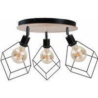 607 Ruben Deckenstrahler Cluster Holz, 32cm, 3x E27 - Keter Lighting von KETER LIGHTING