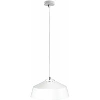 Keter Lighting - 629 Tonty Dome Pendelleuchte Weiß, Silber, 34cm, 1x E27 von KETER LIGHTING