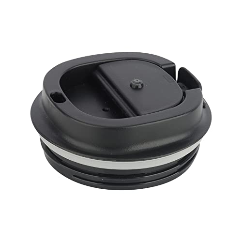 Thermobecher Deckel Ersatz, KETIEE wiederverwendbar rutschfest Ersatz Lebensmittelqualität ABS + Auslaufsicherer Silikon Deckel für 13oz 18oz Kaffeebecher to go Thermo von KETIEE