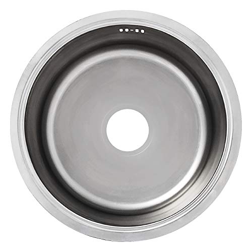 44cm Ø Edelstahl Rund Küchenspüle Edelstahlspüle Spüle Einbauspüle Spülbecken von Keton