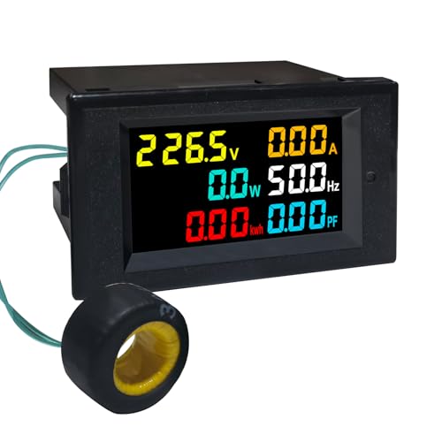 KETOTEK AC Voltmeter Amperemeter Wattmeter 40-300V 100A Digitaler Stromzähler 6 in 1 Multimeter Spannungsmesser Energiemessgerät Wechselstromzähler mit CT KETOTEK AC Voltmeter Amperemeter Wattmeter 40-300V 100A Digitaler Stromzähler 6 in 1 Multimeter Spannungsmesser Energiemessgerät Wechselstromzähler mit CT von KETOTEK