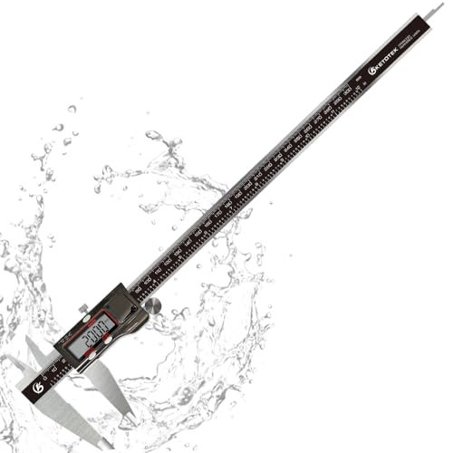 KETOTEK Digitale Messschieber, 300mm Schieblehre aus Edelstahl IP54 Spritzwasserdicht, Mikrometer LCD Display metrische/Zoll-Umrechnung (12 Zoll) von KETOTEK