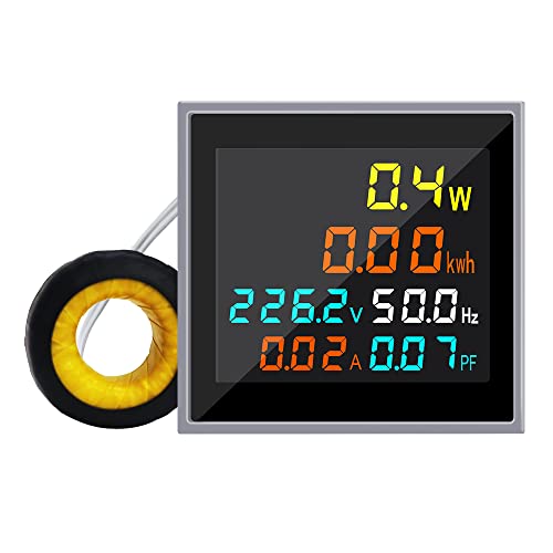 KETOTEK LCD Digitaler Voltmeter Amperemeter Mini Strom Monitor 6 in 1 AC 50.0-300.0V 100A Stromzähler Energiezähler 1 Phase Wechselstromzähler Wattmeter KWh Zähler mit CT KETOTEK LCD Digitaler Voltmeter Amperemeter Mini Strom Monitor 6 in 1 AC 50.0-300.0V 100A Stromzähler Energiezähler 1 Phase Wechselstromzähler Wattmeter KWh Zähler mit CT von KETOTEK