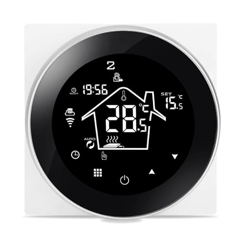KETOTEK Smart Life Raumthermostat Elektrische Fußbodenheizung WLAN 230V 16A, Tuya WiFi Thermostat Fussbodenheizung Elektrisch Unterputz Kompatibel mit Alexa, Programmierbar, Steuerung per APP/Sprache von KETOTEK