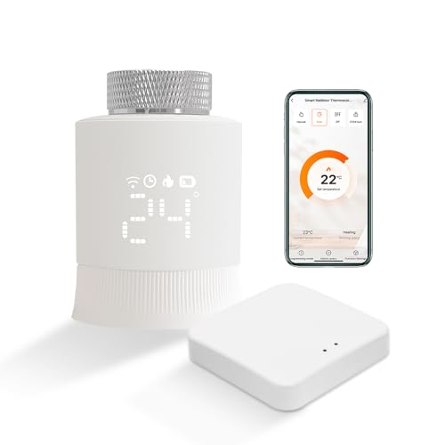 KETOTEK Smartes Heizkörperthermostat WLAN, Zigbee Thermostat Heizung mit Hub, Programmierbar Heizungsthermostat Heizungsregler für Heizkörper per App, Alexa, Google Assistant, Energie sparen KETOTEK Smartes Heizkörperthermostat WLAN, Zigbee Thermostat Heizung mit Hub, Programmierbar Heizungsthermostat Heizungsregler für Heizkörper per App, Alexa, Google Assistant, Energie sparen von KETOTEK