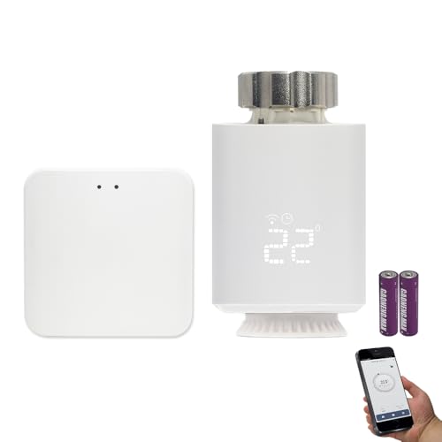 KETOTEK Smartes Heizkörperthermostat WLAN Zigbee Starterset mit Hub, Thermostat Heizung WiFi, Programmierbar Heizungsthermostat Kompatibel mit Alexa, Steuerung per Smart Life/Tuya App KETOTEK Smartes Heizkörperthermostat WLAN Zigbee Starterset mit Hub, Thermostat Heizung WiFi, Programmierbar Heizungsthermostat Kompatibel mit Alexa, Steuerung per Smart Life/Tuya App von KETOTEK