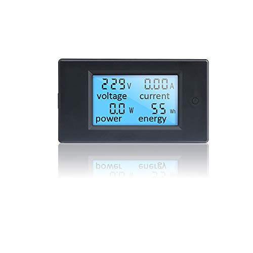 KETOTEK Stromzähler Spannungsprüfer Digital Voltmeter Amperemeter Leistungsmesser LCD AC 80-260V 20A Ampere Volt Spannung Strom Leistung Energie Messgerät Meter von KETOTEK