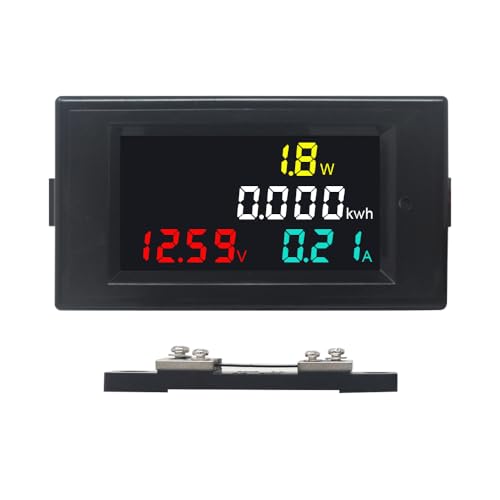 KETOTEK Voltmeter Amperemeter Watt Meter DC 14-600V 50A mit 50A Shunt Digitales Stromzähler Volt Ampere Spannung Strom Meter LCD Spannungsmesser Energiezähler Energiemessgerät Leistungsmesser KETOTEK Voltmeter Amperemeter Watt Meter DC 14-600V 50A mit 50A Shunt Digitales Stromzähler Volt Ampere Spannung Strom Meter LCD Spannungsmesser Energiezähler Energiemessgerät Leistungsmesser von KETOTEK