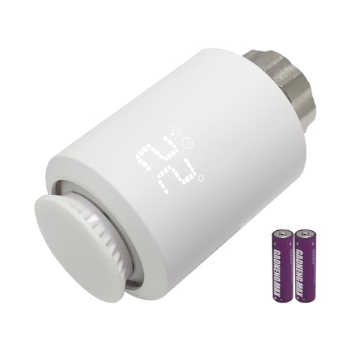 KETOTEK Zigbee Heizkörperthermostat Tuya, Smart Thermostat Heizung Digital mit APP Steuerung, Kompatibel mit Alexa, Zusatzprodukt für WLAN Starterset, Tuya Zigbee Hub erforderlich von KETOTEK
