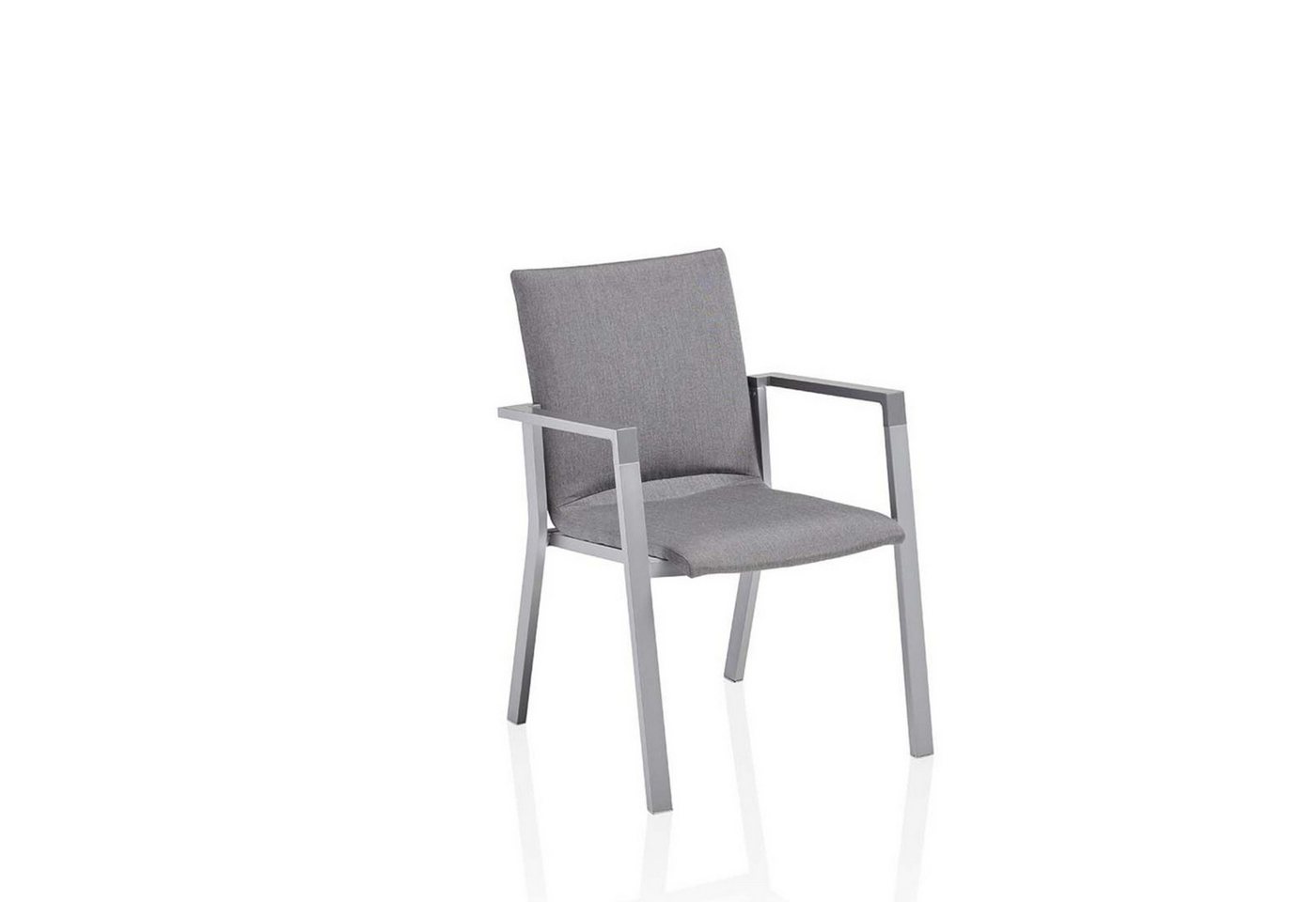 KETTLER Gartenstuhl Kettler Stapelsessel Rasmus Alu silber/Sunbrella® flanelle von KETTLER