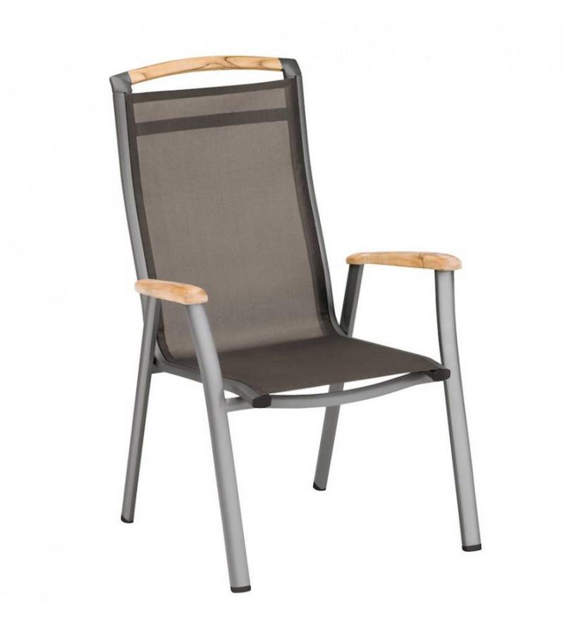 KETTLER Gartenstuhl MEMPHIS Stapelsessel Teak Armlehne, anthrazit / bronze KETTLER Gartenstuhl MEMPHIS Stapelsessel Teak Armlehne, anthrazit / bronze von KETTLER