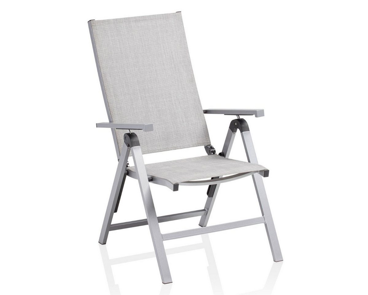 KETTLER Gartenstuhl RASMUS Multipositionssessel Aluminium silber / hellgrau von KETTLER