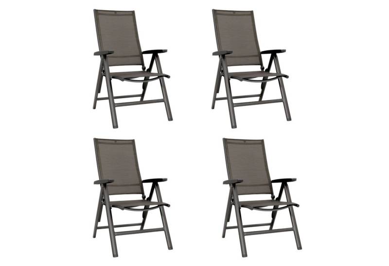 KETTLER Klappstuhl KETTLER Set 4x Klappsessel Multipositionssessel CROWD anthrazit KETTLER Klappstuhl KETTLER Set 4x Klappsessel Multipositionssessel CROWD anthrazit von KETTLER