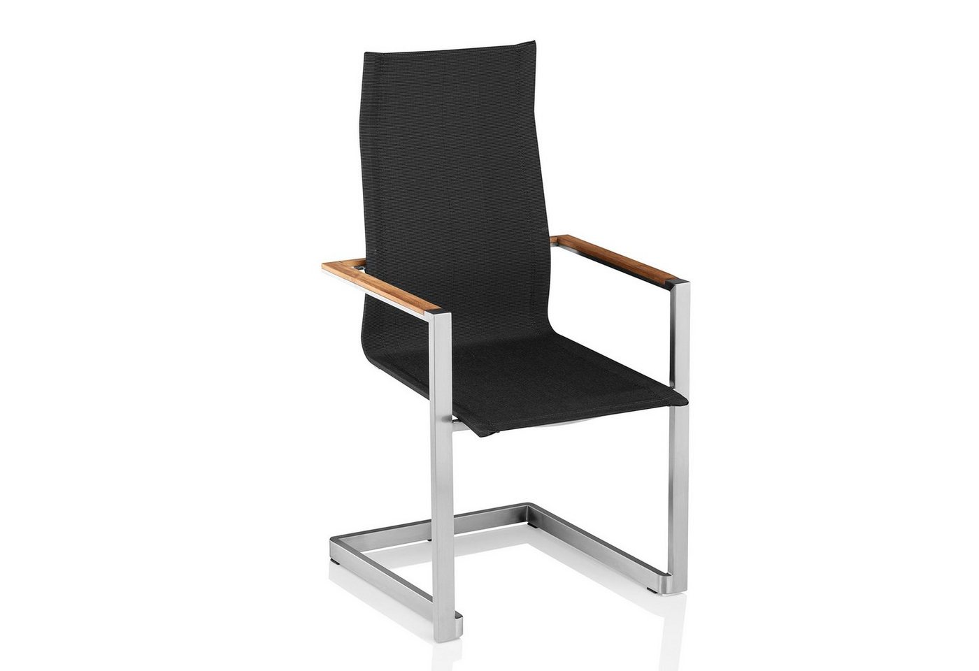 KETTLER Sessel Kettler SENSE Stapelsessel Freischwinger Edelstahl charcoal von KETTLER