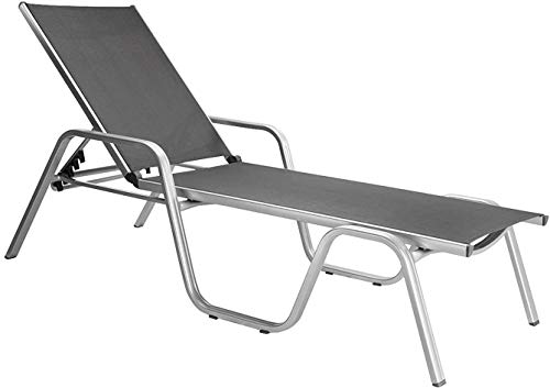Kettler Advantage 0301214-0000 Basic Plus Stapelliege 202 x 70 x 38 cm, silber/anthrazit Kettler Advantage 0301214-0000 Basic Plus Stapelliege 202 x 70 x 38 cm, silber/anthrazit von KETTLER